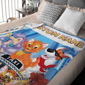 Alternative view of Good Oliver & Company With Friends Drive Taxi Blanket Fleece Customized Blanket