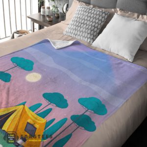 Alternative view of Good Outdoor Adult Kid Colorful Camping Customized Blanket