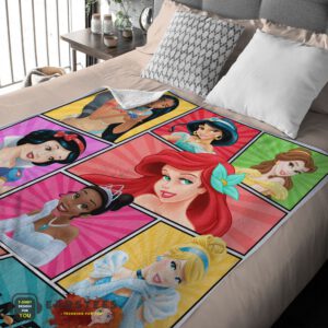 Alternative view of Good Personalized Disney Princess Blanket Fleece Customized Blanket