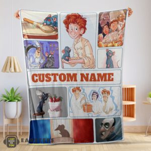 Good Pixar Ratatouille Linguini and Remy With Friends Blanket Fleece Customized Blanket