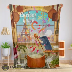 Good Pixar Ratatouille Warm & Soft Remy Chief Blanket Fleece Customized Blanket