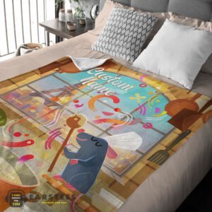 Alternative view of Good Pixar Ratatouille Warm & Soft Remy Chief Blanket Fleece Customized Blanket
