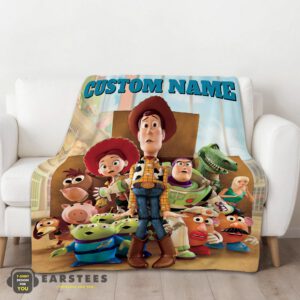 Alternative view of Good Pixar Toy Story Character Woody With Friends Blanket Fleece Customized Blanket