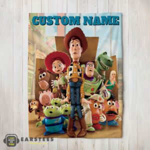 Good Pixar Toy Story Character Woody With Friends Blanket Fleece Customized Blanket