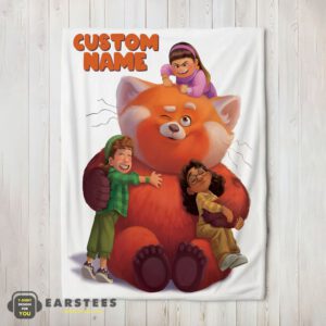 Good Pixar Turning Red With Friends Blanket Fleece Customized Blanket