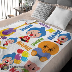 Alternative view of Good Plim Plim & Friends Collage Cute Blanket Fleece Customized Blanket
