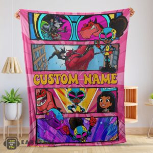 Good Prehistoric Adventure Girl Warrior Blanket – Customize Blanket