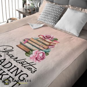 Alternative view of Good Pretty Vintage Book Reading Blanket Fleece Customized Blanket