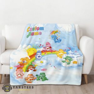 Alternative view of Good Rainbow Care Bears Character Sky Blanket Fleece Customized Blanket