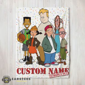 Good Recess Cartoon School's Out Blanket Fleece Customized Blanket