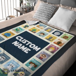 Alternative view of Good Star Wars Chibi Character Blanket Fleece Customized Blanket