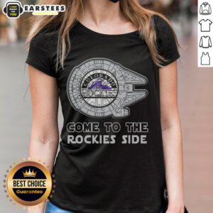 Good Star Wars Come to the Colorado Rockies Side Ladies Tee featuring a stylish graphic design for fans.
