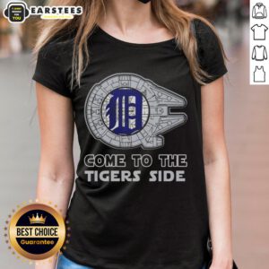 Good Star Wars Come To The Detroit Tigers Side Ladies Tee featuring a stylish design for fans of both franchises.