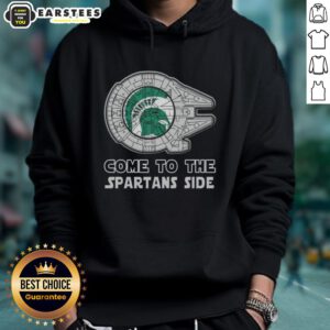 Good Star Wars Come to the Michigan State Spartans side hoodie featuring a unique design and vibrant colors.