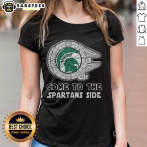 Good Star Wars Come to the Michigan State Spartans Side Ladies Tee featuring a stylish design for fans.