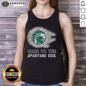 Good Star Wars Come To The Michigan State Spartans Side Tank Top featuring a vibrant design for fans and supporters.