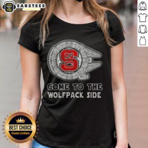 Good Star Wars Come to the NC State Wolfpack Side Ladies Tee featuring a stylish design for fans and comfort wear.