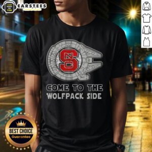 Good Star Wars Come To The NC State Wolfpack Side T-Shirt featuring a fun design for fans of both Star Wars and NC State.
