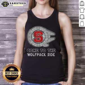 Good Star Wars Come to the NC State Wolfpack Side Tank Top featuring a stylish design for fans and sports enthusiasts.