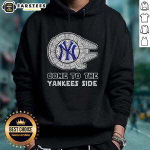Good Star Wars Come to the New York Yankees Side Hoodie featuring iconic designs and team colors for fans.