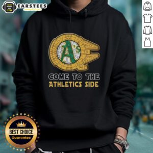 Good Star Wars Come to the Oakland Athletics Side Hoodie featuring a unique design for fans of both franchises.