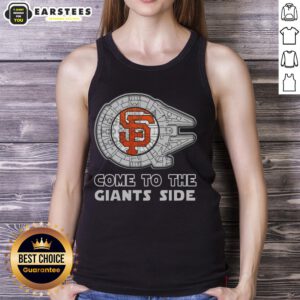 Good Star Wars Come to the San Francisco Giants Side Tank Top featuring a vibrant graphic and stylish design.