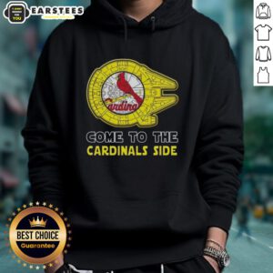 Good Star Wars Come to the St. Louis Cardinals side hoodie featuring a unique design for fans and collectors.