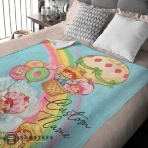 Alternative view of Good Strawberry Shortcake Cartoon With Friends Blanket – Customize Blanket