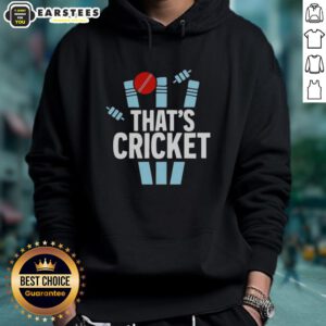 Good That's Cricket logo hoodie featuring a stylish design perfect for cricket fans and casual wear enthusiasts.