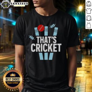 Good That'S Cricket Logo T-Shirt featuring a bold cricket-themed design, perfect for sports enthusiasts and fans.
