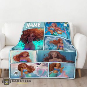 Alternative view of Good The Little Mermaid Ariel Blanket Fleece Customized Blanket