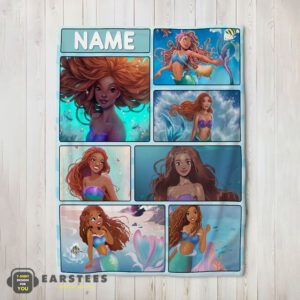 Good The Little Mermaid Ariel Blanket Fleece Customized Blanket