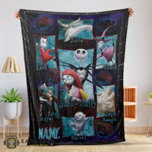 Good The Nightmare Before Christmas Jack Skellington Family Halloween Customized Blanket