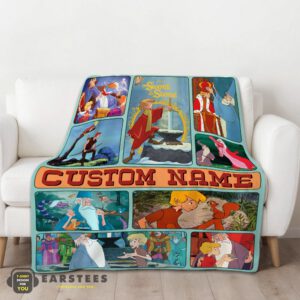Alternative view of Good The Sword In The Stone Magical Journey Collage Blanket Fleece Customized Blanket
