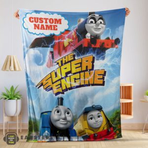 Good Thomas & Friends The Super Engine Poster Blanket Fleece Customized Blanket