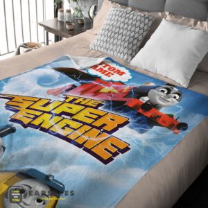 Alternative view of Good Thomas & Friends The Super Engine Poster Blanket Fleece Customized Blanket