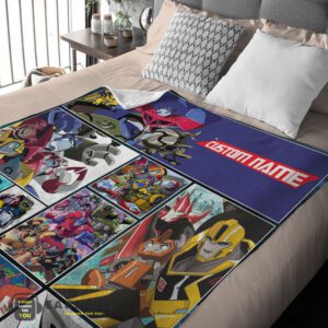 Alternative view of Good Transformers Animated Characters Blanket Fleece Customized Blanket