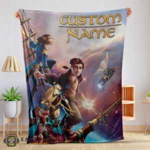 Good Treasure Planet Movie Poster Blanket Fleece Customized Blanket