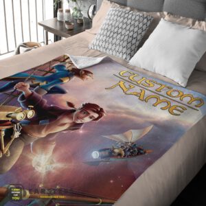 Alternative view of Good Treasure Planet Movie Poster Blanket Fleece Customized Blanket