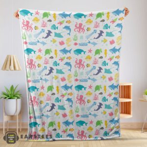 Good Under The Sea Pattern Blanket Fleece Customized Blanket