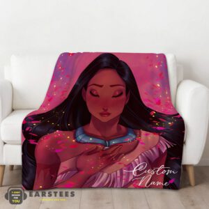 Alternative view of Good Whispers Of The Wind Pocahontas Colors Of The Wind Blanket Fleece Customized Blanket