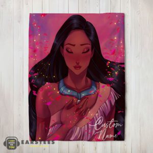 Good Whispers Of The Wind Pocahontas Colors Of The Wind Blanket Fleece Customized Blanket