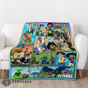 Alternative view of Good Wild Kratts Creature Adventures Collage Blanket Fleece Customized Blanket