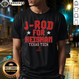 Jacob Rodriguez T-Shirt for Heisman featuring Nice J-Rod design, perfect for Texas Tech Red Raiders football fans.