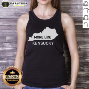 Nice More Like Kentucky Map Tank Top featuring a stylish graphic design of Kentucky's map, perfect for casual wear.