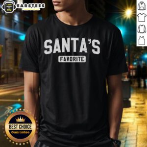 Nice Santa's Favorite T-Shirt featuring a jolly Santa design, perfect for holiday festivities and Christmas celebrations.