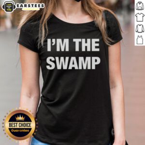 Official I'm The Swamp Ladies Tee featuring a vibrant swamp-themed design on a stylish t-shirt for casual wear.