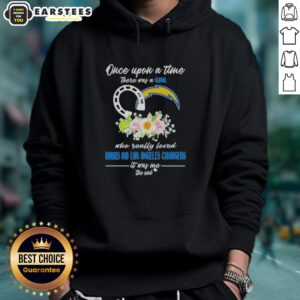 Alternative view of Official Once Upon A Time There Was A Girl Who Really Loved Horses And Los Angeles Chargers It Was Me The End T-Shirt