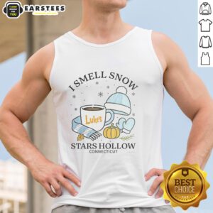 Premium I Smell Snow Stars Hollow Connecticut Christmas tank top featuring festive winter graphics and cozy design.