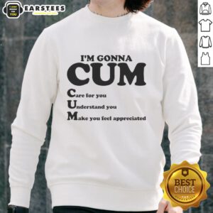 Premium I'm Gonna Cum 2025 Sweatshirt featuring bold graphic design and soft fabric, perfect for casual wear.